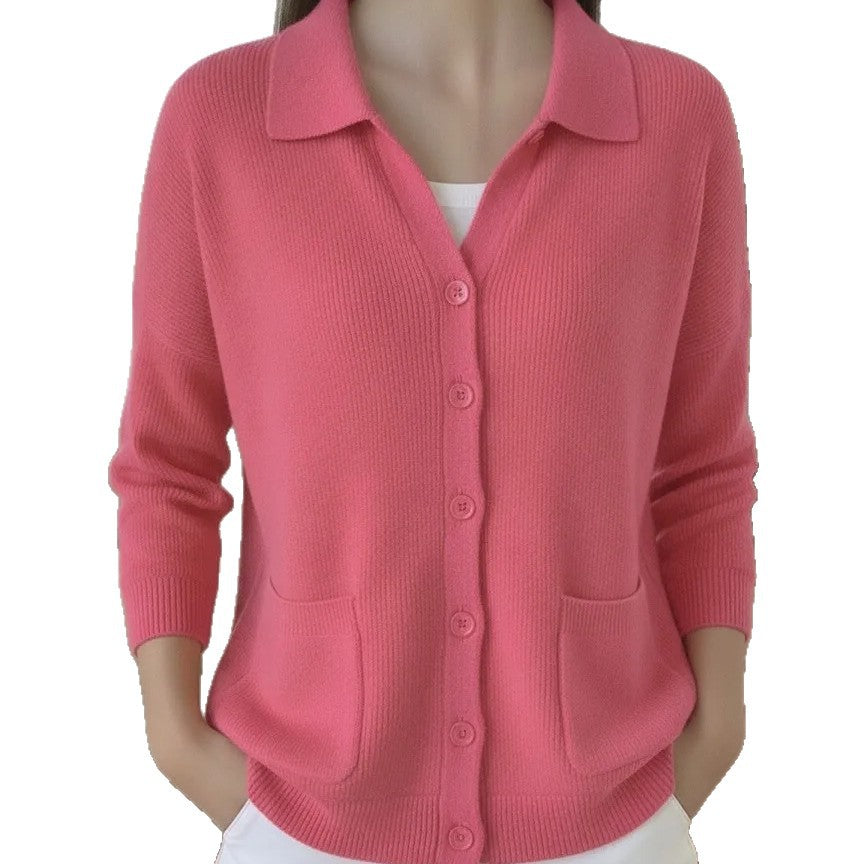 Loose and lazy sweater long sleeved casual jacket