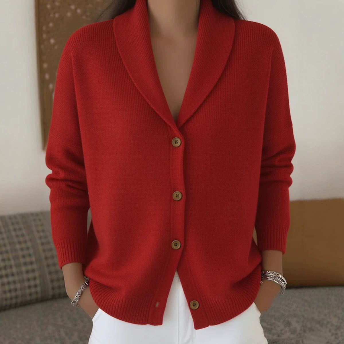 Knitted cardigan women&