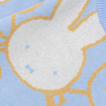Cartoon jacquard round neck sweater