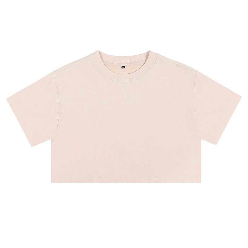 Short crop loose top women&
