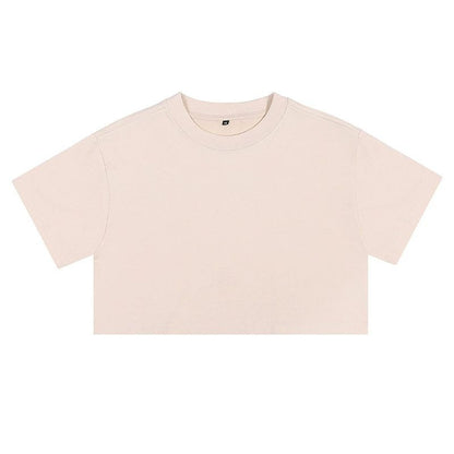 Short crop loose top women&