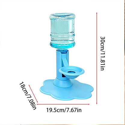 Gravity Cat Water Dispenser, No Electricity, Filter-Free, Adjustable Height Pet Fountain for Cats &amp; Small Dogs