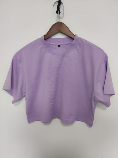Short crop loose top women&