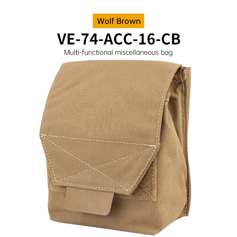 Tactical Laser Cut MOLLE Admin Pouch, Multi-Use Utility Bag for 5.56 &amp; 9mm Mag Storage, First Aid &amp; EDC Organizer
