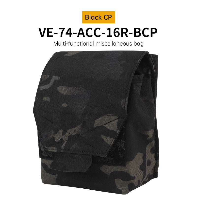 Tactical Laser Cut MOLLE Admin Pouch, Multi-Use Utility Bag for 5.56 &amp; 9mm Mag Storage, First Aid &amp; EDC Organizer