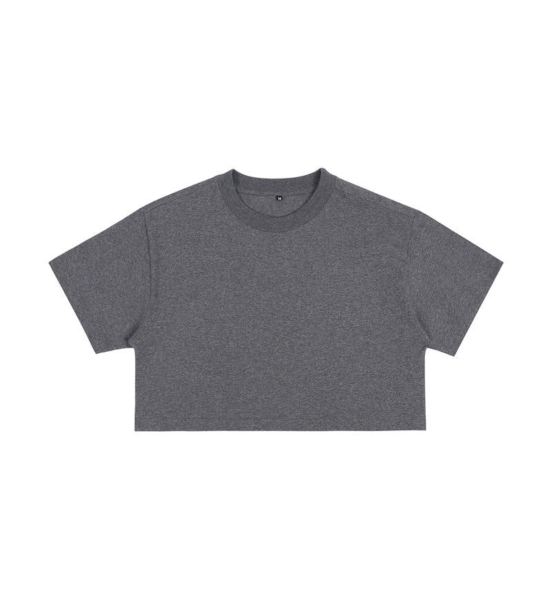 Short crop loose top women&