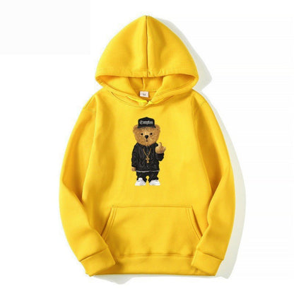 Hooded Jacket with Printed Pattern, Casual Sportswear Sweatshirt for Men and Women