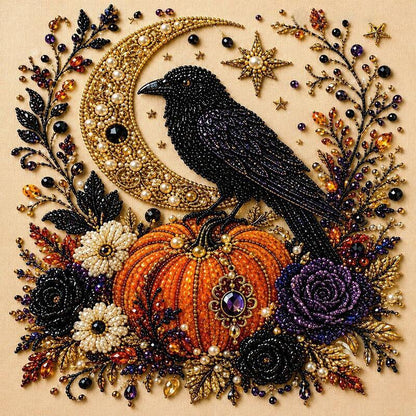 Spooky Ghost Diamond Art Kit, Halloween DIY Wall Decor for Adults &amp; Beginners, Full Drill Gem Painting
