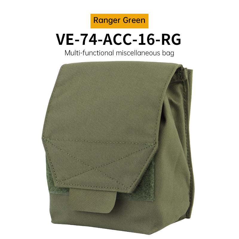 Tactical Laser Cut MOLLE Admin Pouch, Multi-Use Utility Bag for 5.56 &amp; 9mm Mag Storage, First Aid &amp; EDC Organizer