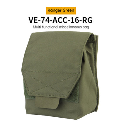 Tactical Laser Cut MOLLE Admin Pouch, Multi-Use Utility Bag for 5.56 &amp; 9mm Mag Storage, First Aid &amp; EDC Organizer