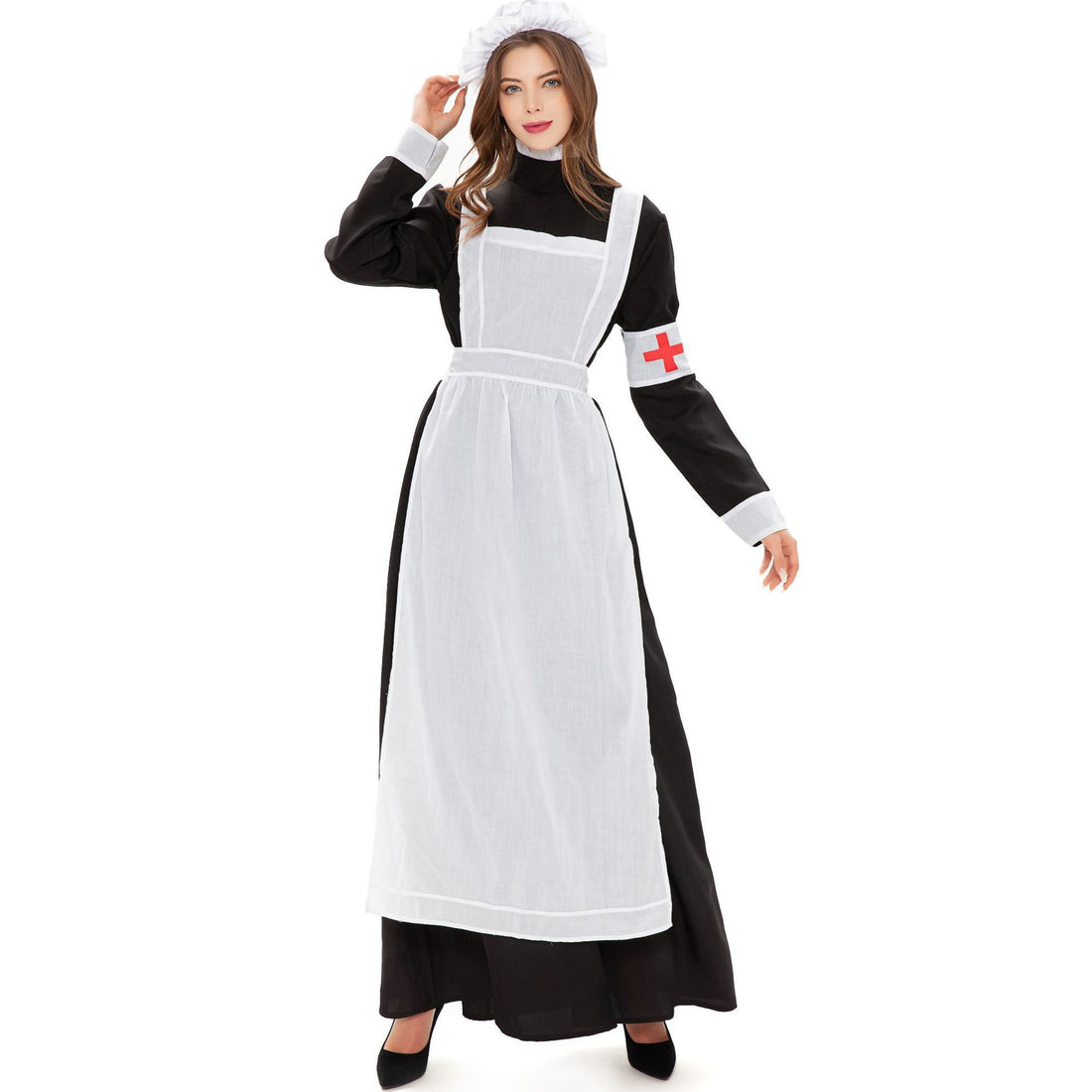 Halloween costume cosplay maid dress