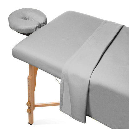 3-Piece Massage Table Sheet Set – Solid Color, Washable &amp; Durable