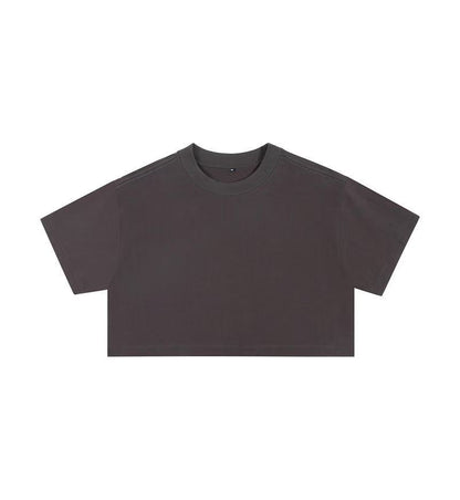 Short crop loose top women&