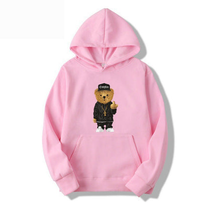 Hooded Jacket with Printed Pattern, Casual Sportswear Sweatshirt for Men and Women