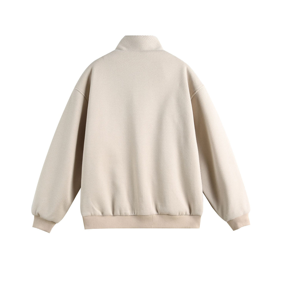 Embroidery Design Button Closure Stand Collar Loose Fit Men&