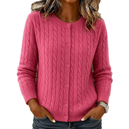 Fried Dough Twists Knitted Cardigan Twisted Coat Women