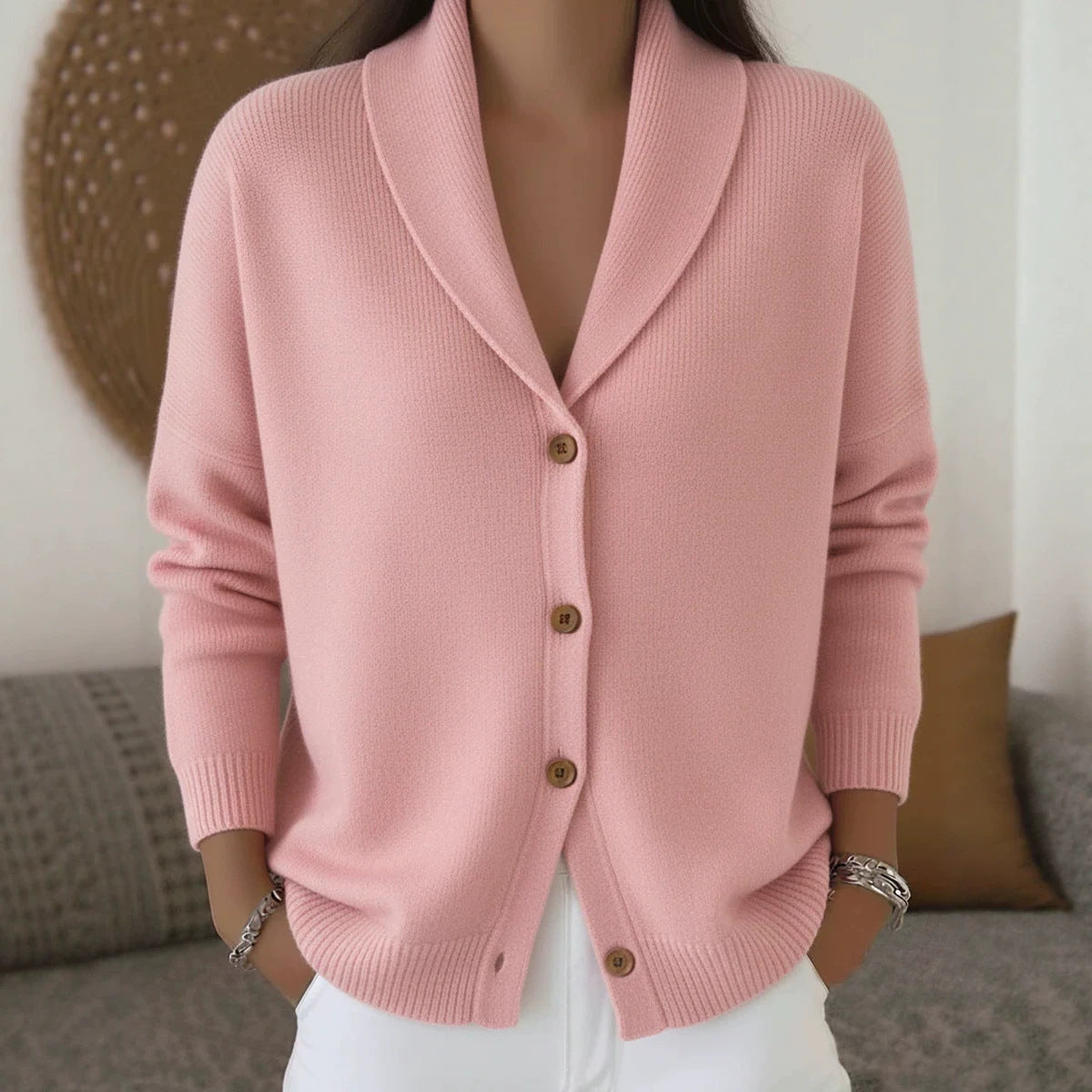 Knitted cardigan women&