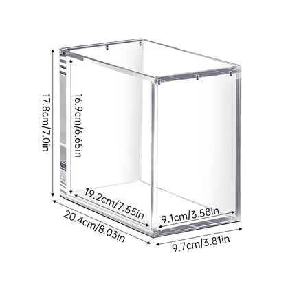 5mm Acrylic ETB Display Case, Magnetic UV-Resistant Lid, Stackable Anti-Slip Dustproof Box for Elite Trainer Box