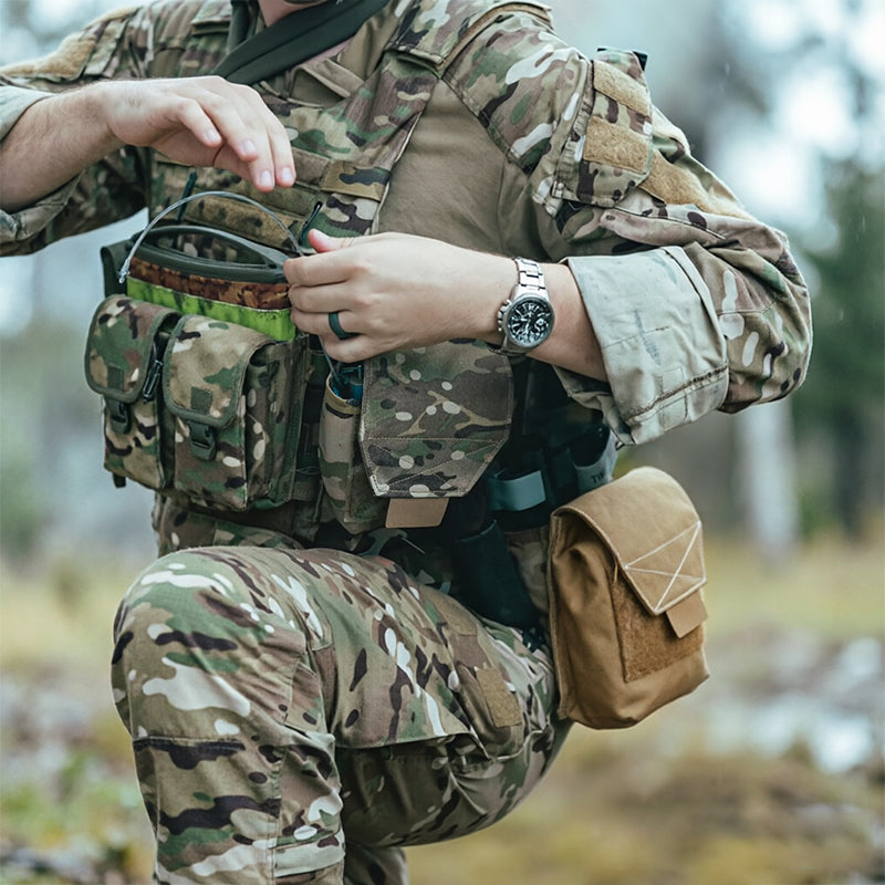 Tactical Laser Cut MOLLE Admin Pouch, Multi-Use Utility Bag for 5.56 &amp; 9mm Mag Storage, First Aid &amp; EDC Organizer