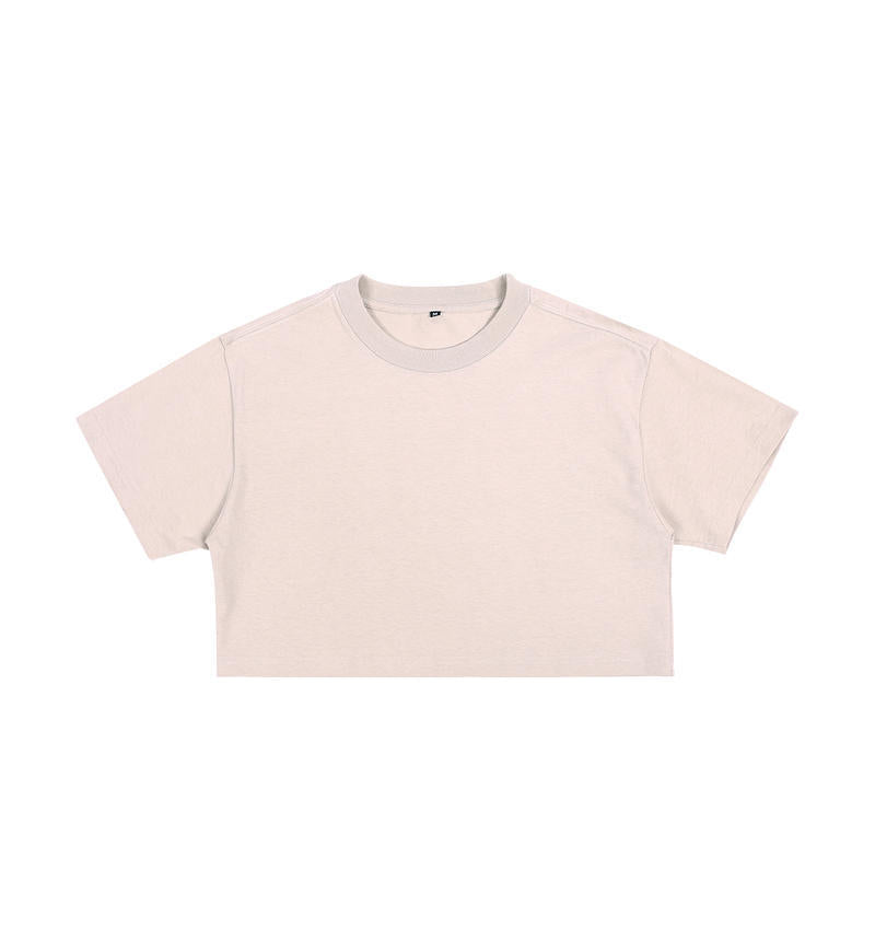 Short crop loose top women&