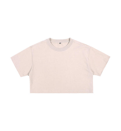Short crop loose top women&