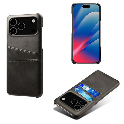 Suitable for iPhone 17 Pro Max leather dual card phone case