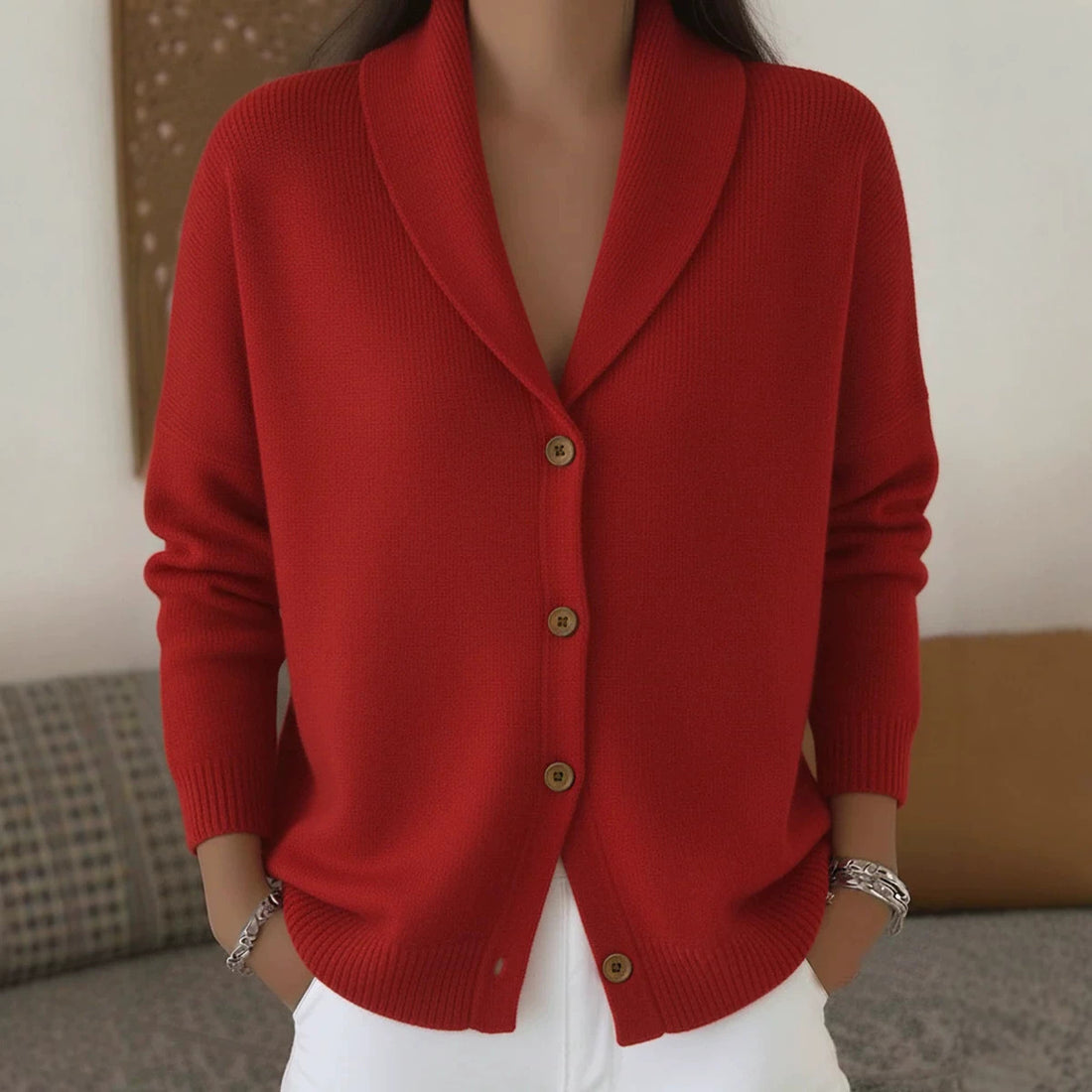 Knitted cardigan women&