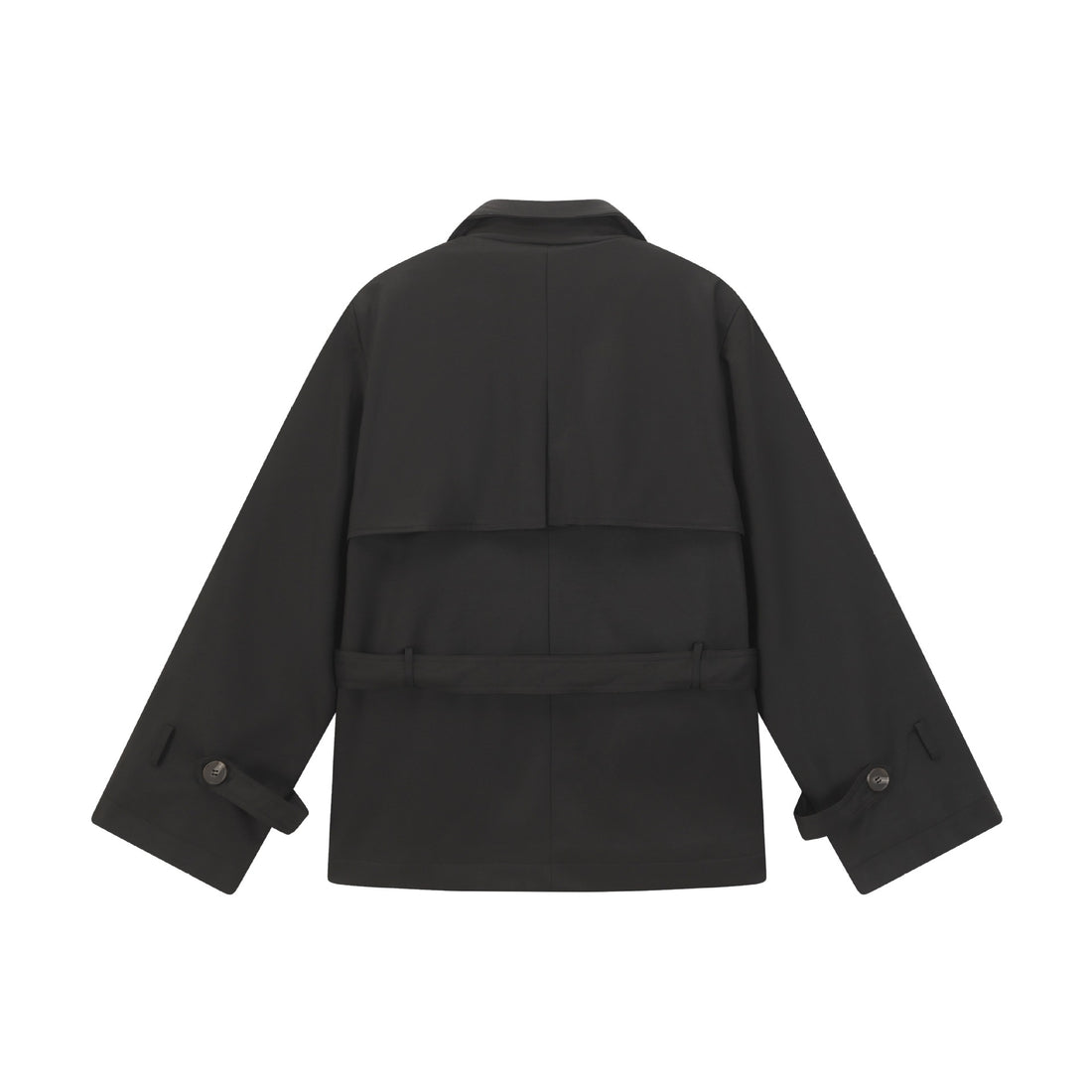 Double-breasted Short Trench Coat Men&