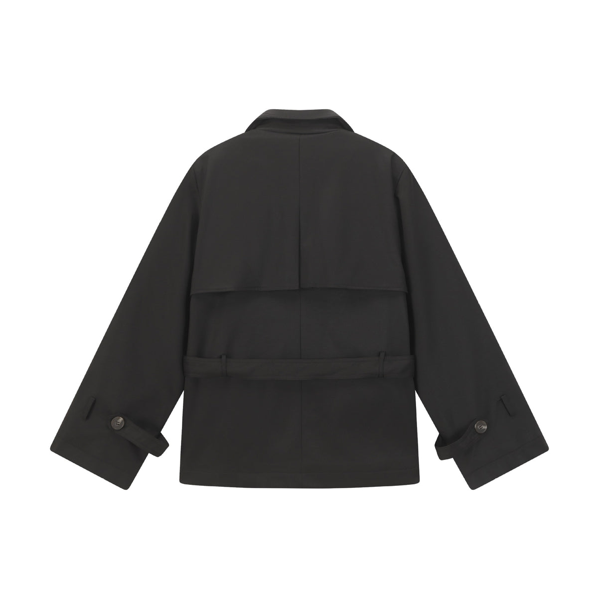 Double-breasted Short Trench Coat Men&