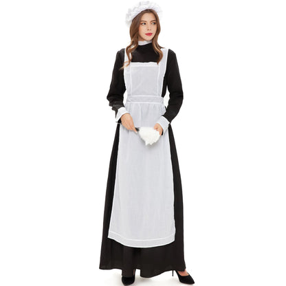 Halloween costume cosplay maid dress