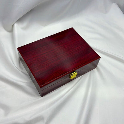 Classic Wooden Jewelry Box with Lock – Premium Storage Case