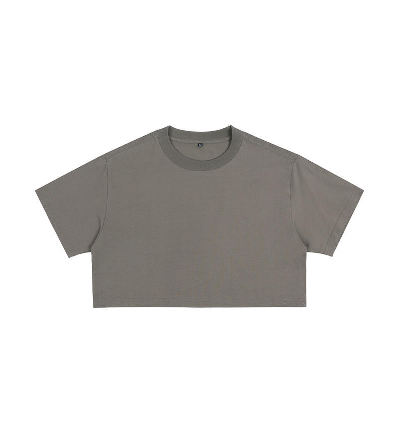 Short crop loose top women&