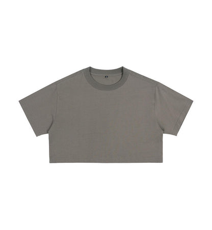 Short crop loose top women&