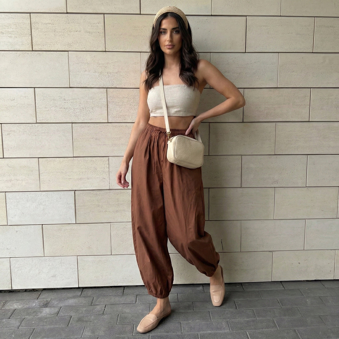 Casual sports lazy balloon shaped pants