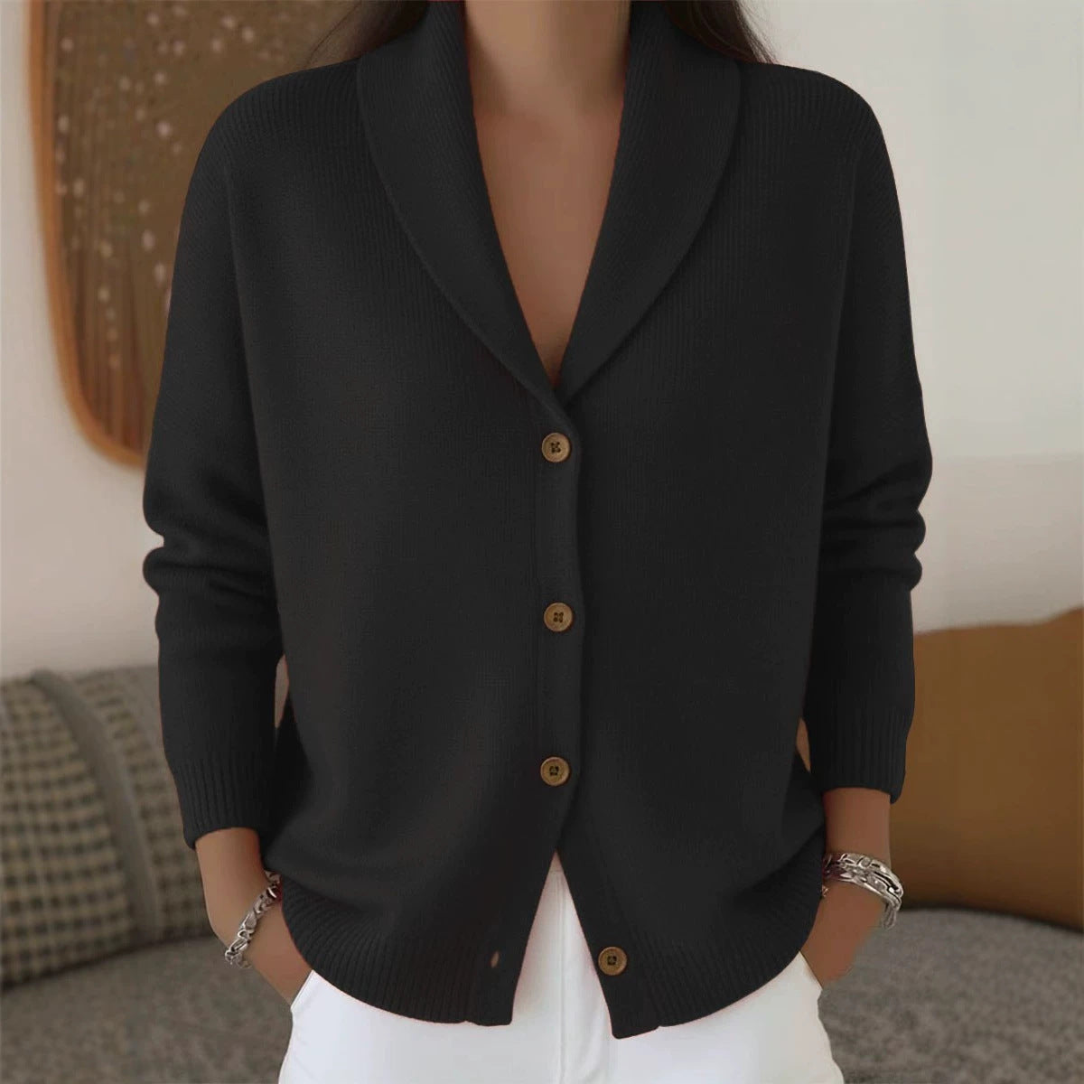 Knitted cardigan women&