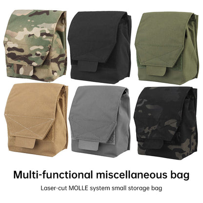 Tactical Laser Cut MOLLE Admin Pouch, Multi-Use Utility Bag for 5.56 &amp; 9mm Mag Storage, First Aid &amp; EDC Organizer