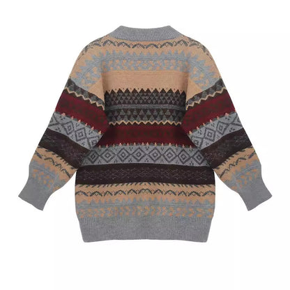 Vintage Fair Island Jacquard Sweater for Women
