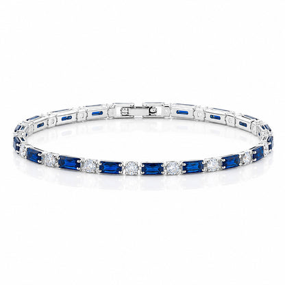 Hip Hop Tennis Zircon Chain Bracelet for Men and Women, Simple Fashion Jewelry