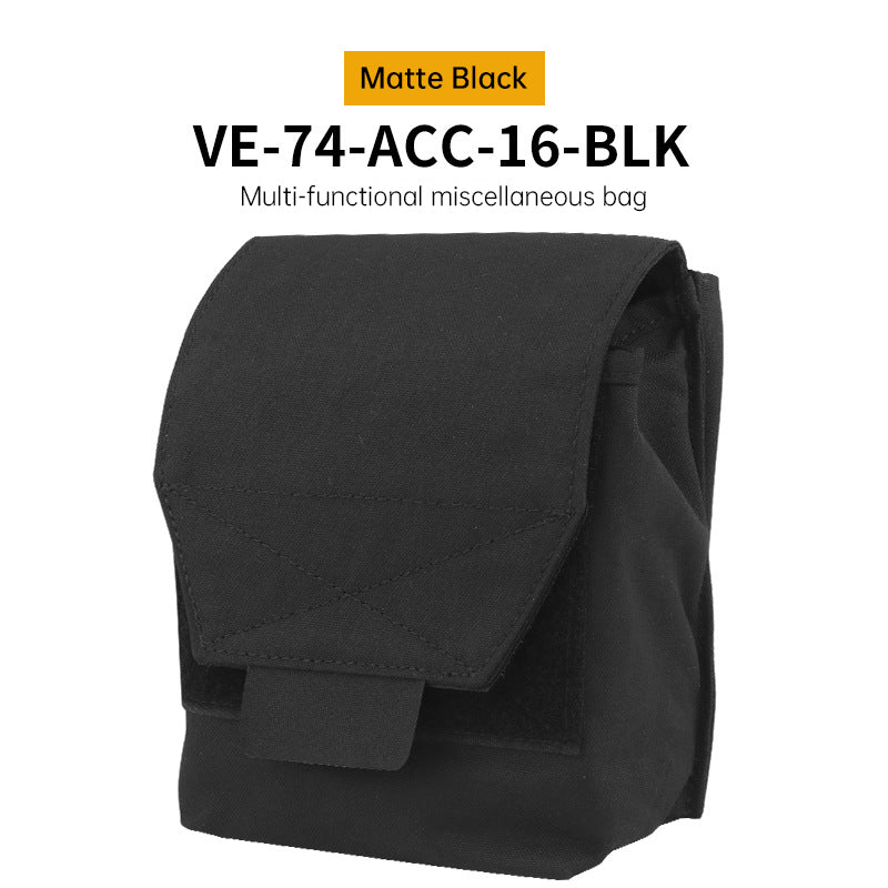 Tactical Laser Cut MOLLE Admin Pouch, Multi-Use Utility Bag for 5.56 &amp; 9mm Mag Storage, First Aid &amp; EDC Organizer