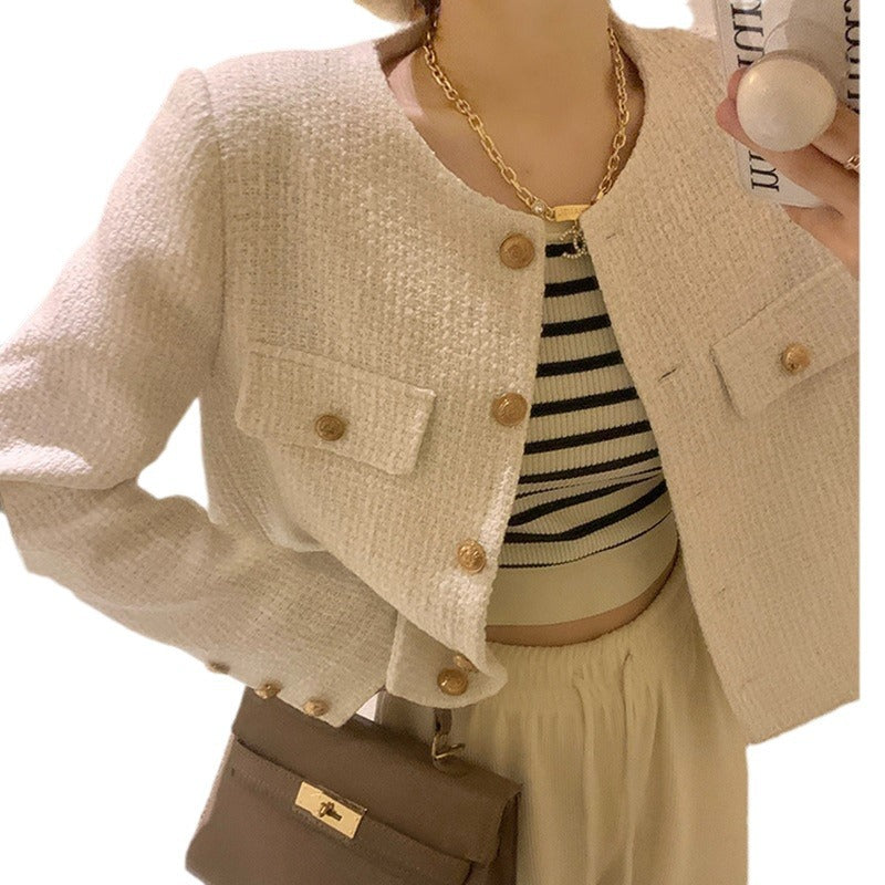 Short Small Fragrant Style Jacket for Women 2025 Spring &amp; Fall New Style French High-End Street Style Versatile Tops for Women Trendy