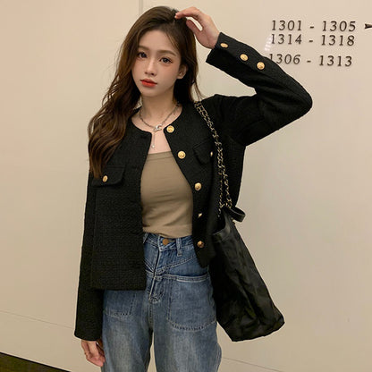 Short Small Fragrant Style Jacket for Women 2025 Spring &amp; Fall New Style French High-End Street Style Versatile Tops for Women Trendy