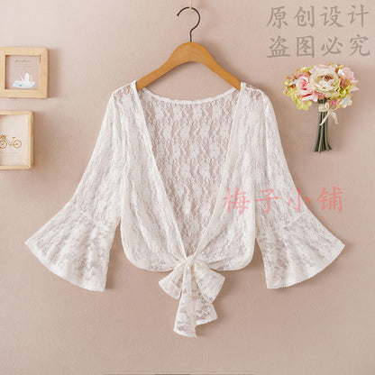 2025 Summer Sunscreen Clothing Chiffon Small Shawl Jacket Women&