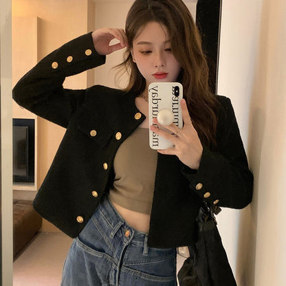 Short Small Fragrant Style Jacket for Women 2025 Spring &amp; Fall New Style French High-End Street Style Versatile Tops for Women Trendy
