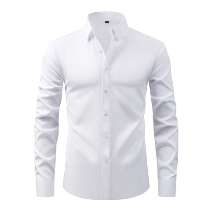 Cross-Border Four-Way Stretch Shirt Men&