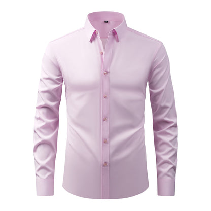 Cross-Border Four-Way Stretch Shirt Men&