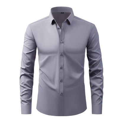 Cross-Border Four-Way Stretch Shirt Men&