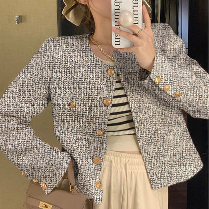 Short Small Fragrant Style Jacket for Women 2025 Spring &amp; Fall New Style French High-End Street Style Versatile Tops for Women Trendy