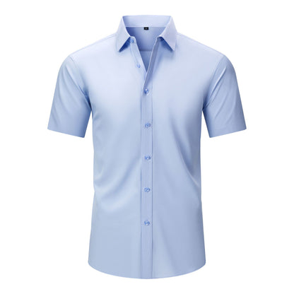 Cross-Border Four-Way Stretch Shirt Men&