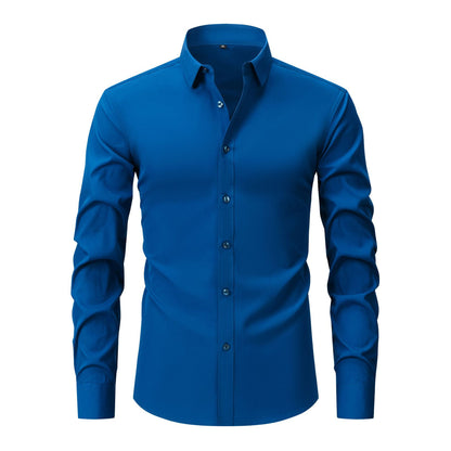 Cross-Border Four-Way Stretch Shirt Men&