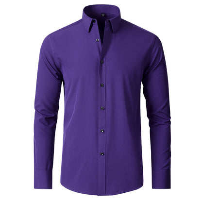 Cross-Border Four-Way Stretch Shirt Men&